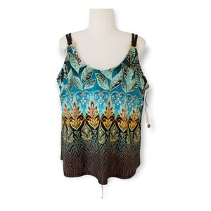 Christina Swimwear Top Maillots Paisley - Size 2X